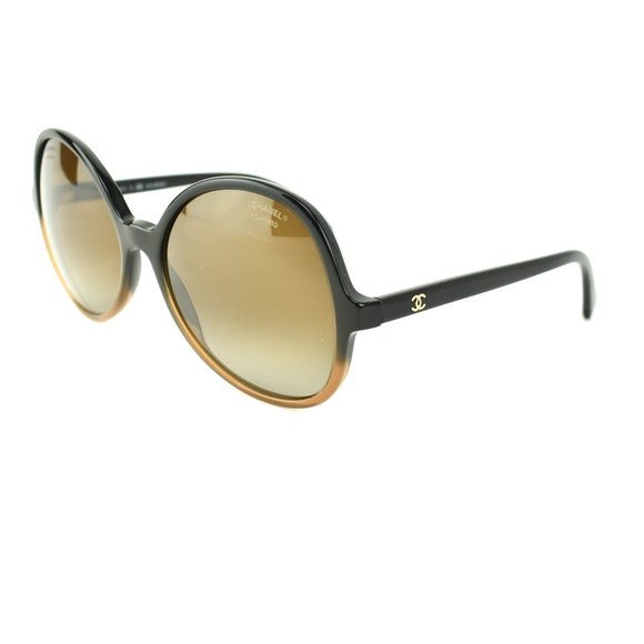 CHANEL Accessories - CHANEL Brown Ombre CC Logo Polarized Sunglasses lq